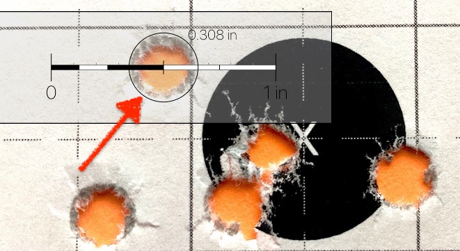 scale to hole diameter